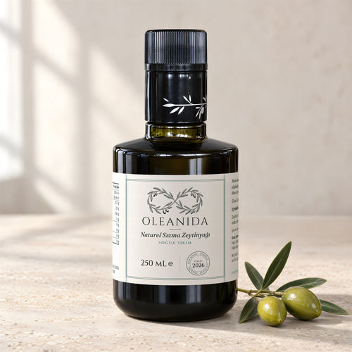 OLEANIDA Naturel Sızma Zeytinyağı, 250 mL koyu cam şişe